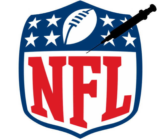 NFL Steroids Logo fabric transfer